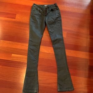 Ser.O.Ya Retrofete black coated jeans